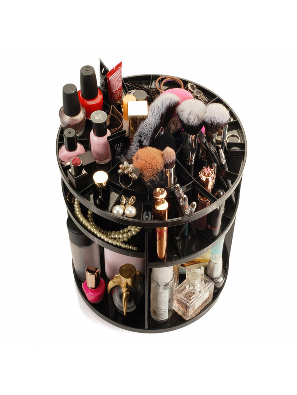 Organizer Box Makeup Cosmetic Storage Rotating Case 360 Rack Degree Holder NEW
